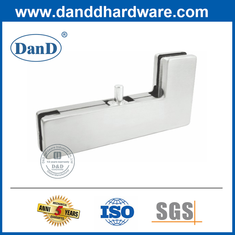 Raccord de patch d'angle en acier inoxydable pour porte en verre commercial-DDPT005