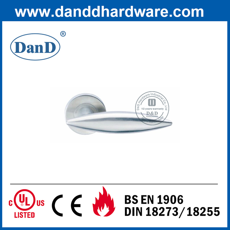 Acier inoxydable 304 Poignée de levier de porte commerciale contemporaine-DDSH021