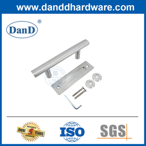 Porte de grange extérieure en acier inoxydable en acier inoxydable à double face poignée de porte DDBD101