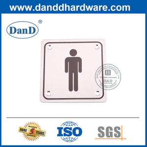 Plaque de signer des toilettes mâles en acier inoxydable de vente chaude pour Hôtel-DDSP001