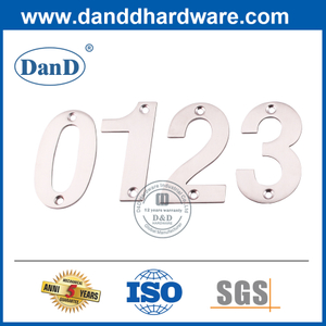Numéro de porte de type mural en acier inoxydable Plaque de signalisation-DDSP013