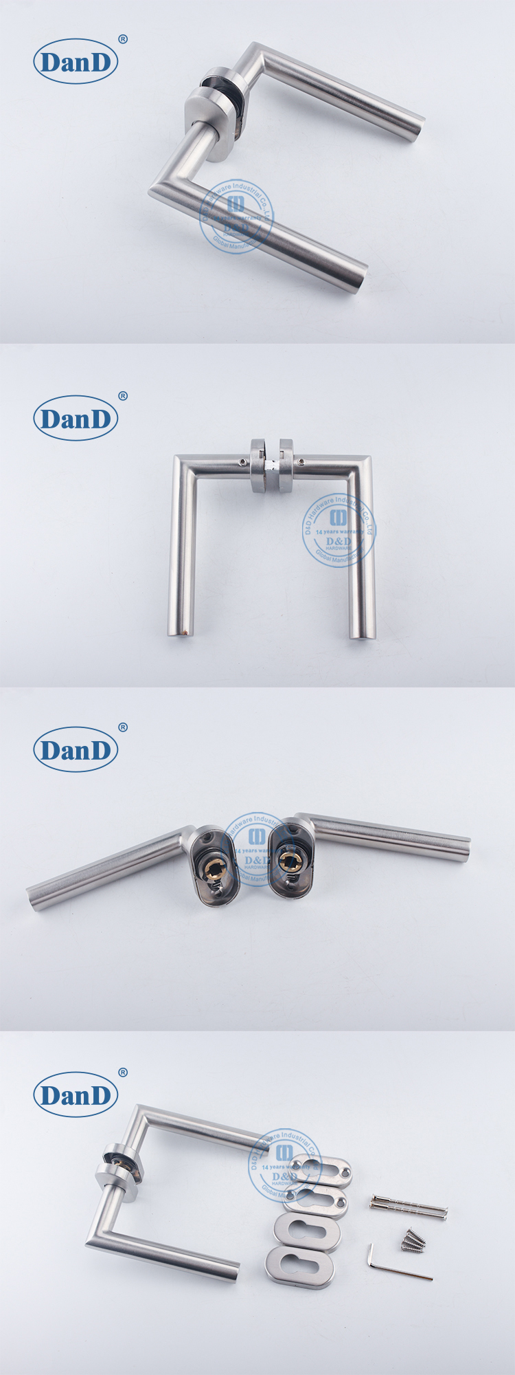 Poign&eacute;e de porte rose ovale