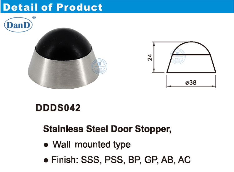 Types de bouchons de porte 