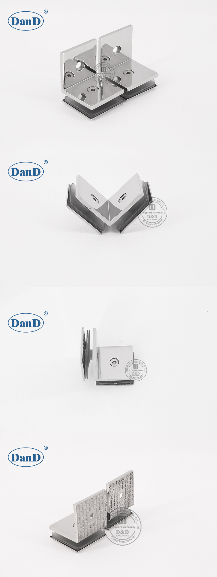 Clip en verre Clamps-DDGC002