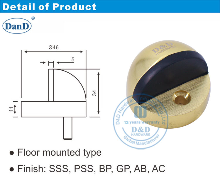 bouchon de porte pour le sol