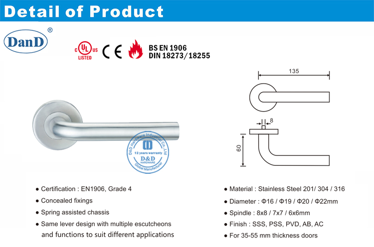 03 Poign&eacute;e de levier de porte-DDTH002
