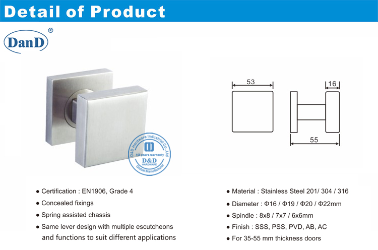 Poign&eacute;es &agrave; double porte-d et d mat&eacute;riel D et D