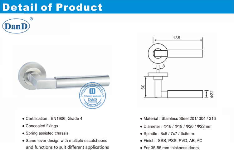 Poign&eacute;es de porte bifold-d et d mat&eacute;riel D et D