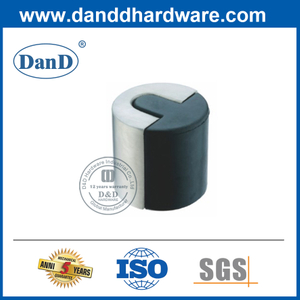 Arrêt de porte en caoutchouc en acier inoxydable pour porte externe-DDDS012