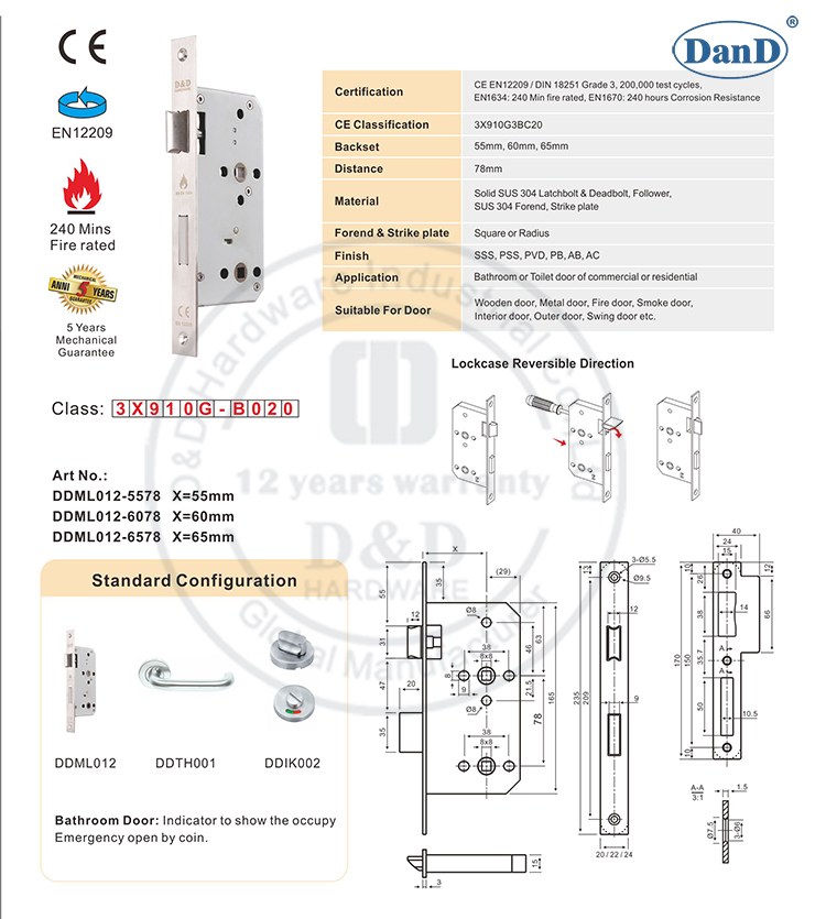 Salle de bain Lock-D et D Hardware