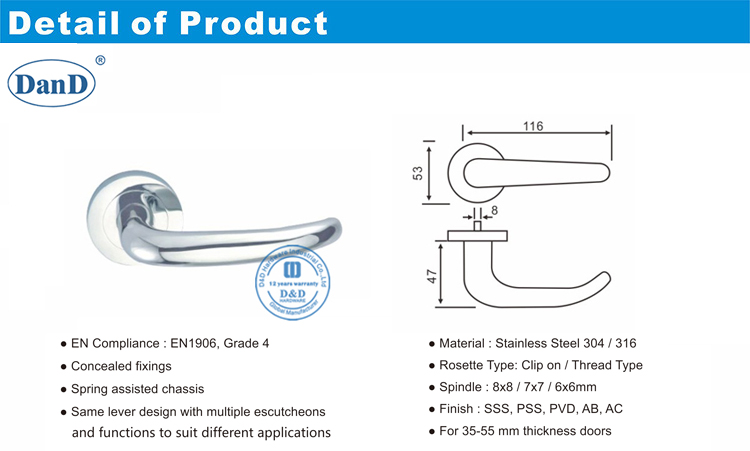 Porte de passage ext&eacute;rieur Lever-d et D mat&eacute;riel