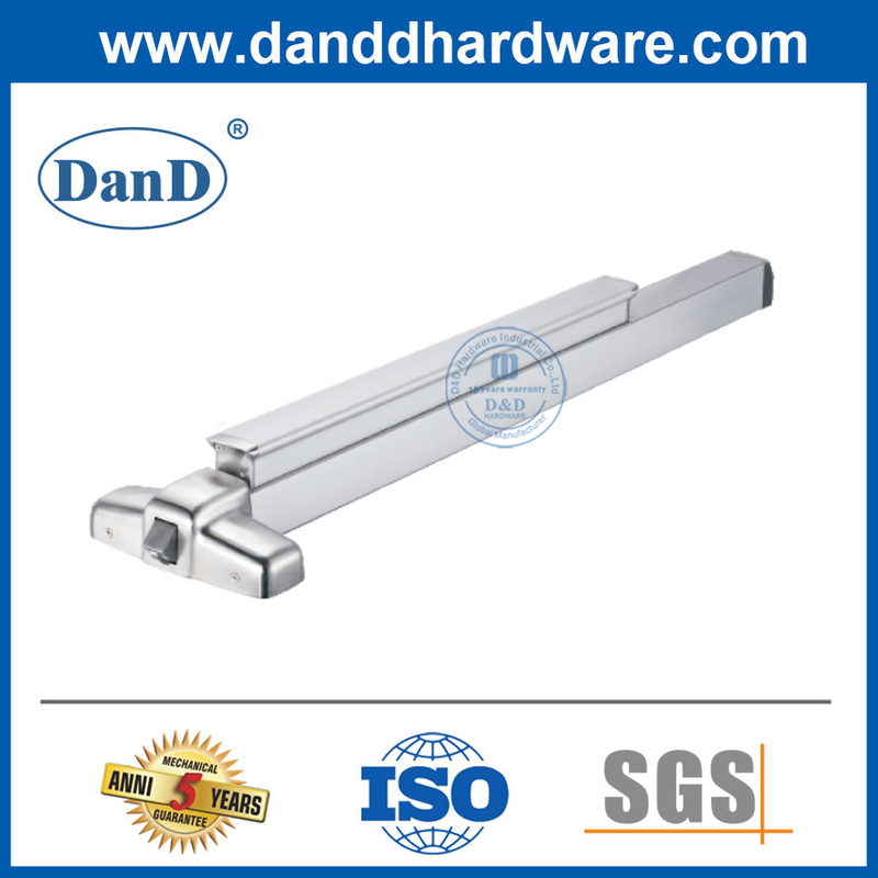 Porte de sortie en acier inoxydable en acier inoxydable et en aluminium Type 1 point de sortie avec barre de panique-DDPD301