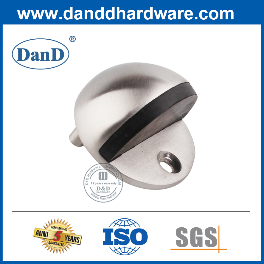 Hémisphère en acier inoxydable Stopper pour la porte en bois-DDDS001