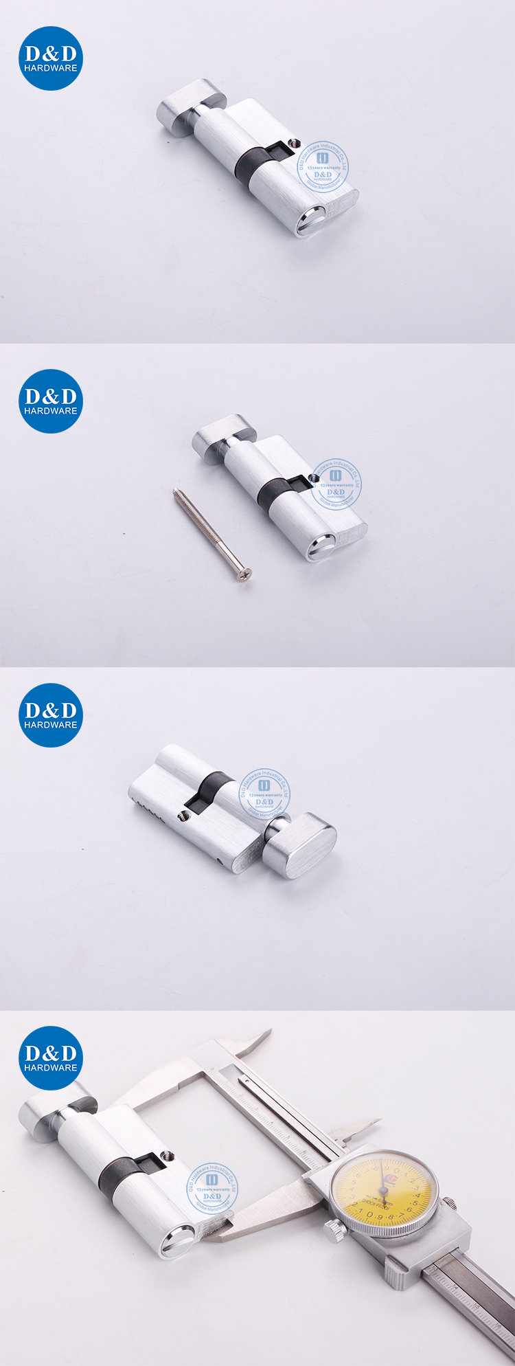 Cylindre de verrouillage de salle de bain 