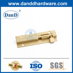 Colorer la porte d'entrée dorée verrouillable en laiton boulons fournisseurs-DDDB016