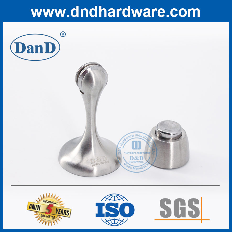 Chambre de conception moderne en acier inoxydable en alliage zinc porte magnétique Arrêt Holder-DDDS027