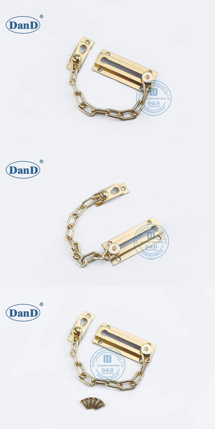 Verrouillage de la cha&icirc;ne de porte