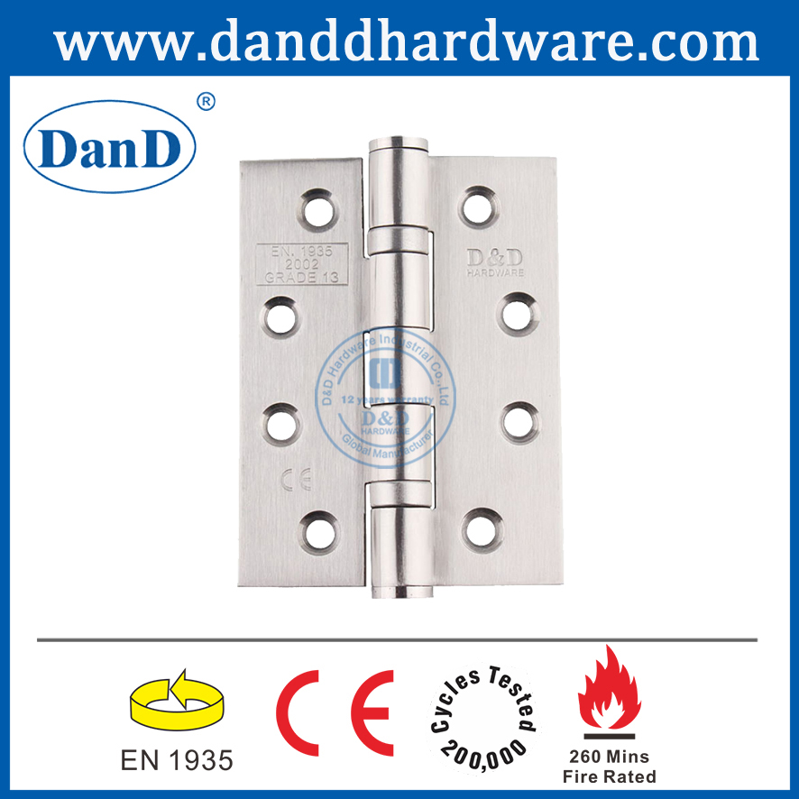 CE Euro Style en acier inoxydable 304 Butg Iproproof Metal Door Hinge -ddss001-CE -4x3x3 