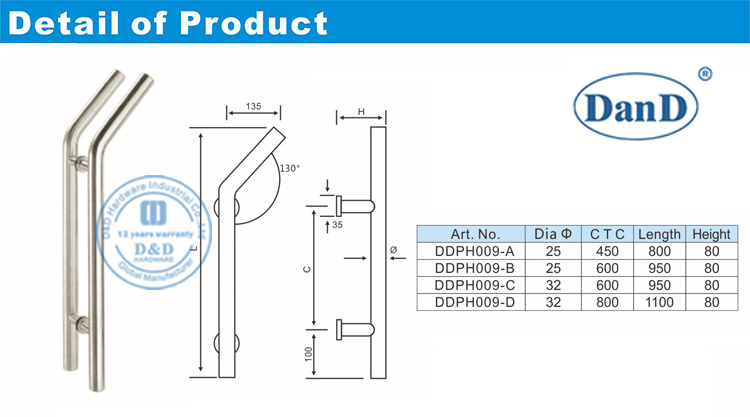 Poil de porte d'entr&eacute;e Handles-D &nbsp; et &nbsp; d &nbsp;
