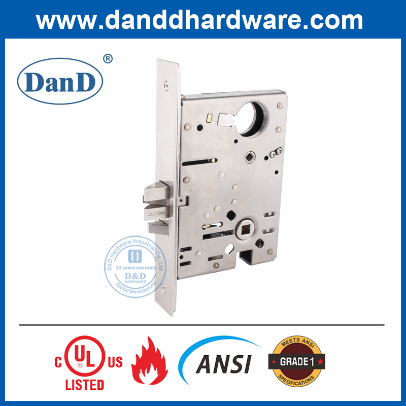 ANSI Grade 1 Sus304 Double Open Mortrice Lock pour appartement-ddal09