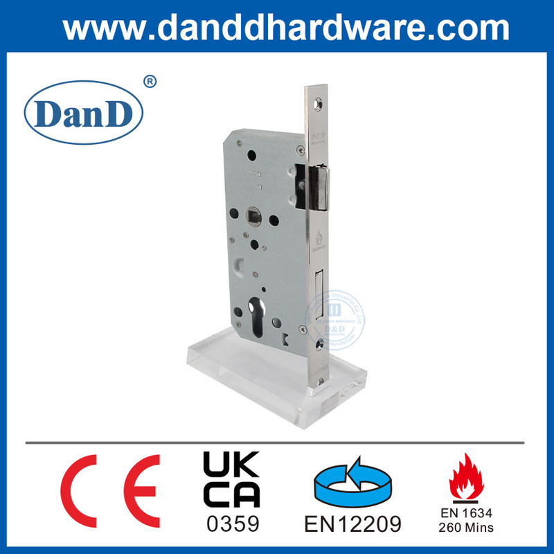 Certification CECRORET CERROUILLE LOCATION MORTISE ACIER INOXDUBLE POUR LA PORTE DE METAL-METAL-DDML009-5572