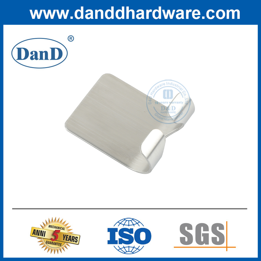 Crochet de serviette Cotel de salle de bain Hange Hange en acier inoxydable auto-adhésif Hooks-DDTC002