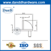 Satin de zinc chromée de porte interne Stop Stoppers de porte unique-DDDS004