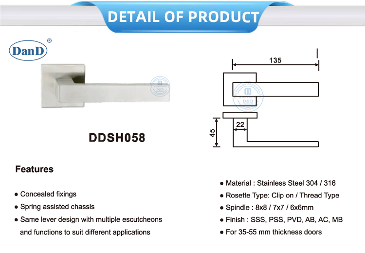 Poign&eacute;es de porte int&eacute;rieure