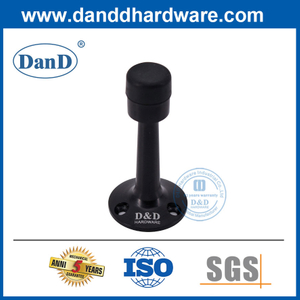 Black Vertical Door Stopper Alliage Zinc Meilleur arrêt de porte intérieure-DDDS019