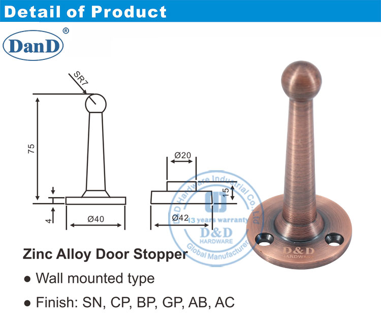 bouchon de porte ext&eacute;rieur &eacute;pais