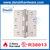 UL Listée d'incendie inoxydable en acier inoxydable charnières de porte intérieure pour l'hôtel-DDSS001-FR-4x3.5x3