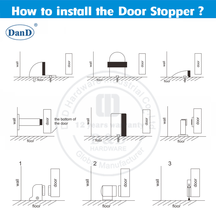 Hardware de porte magn&eacute;tique de qualit&eacute; commerciale et D