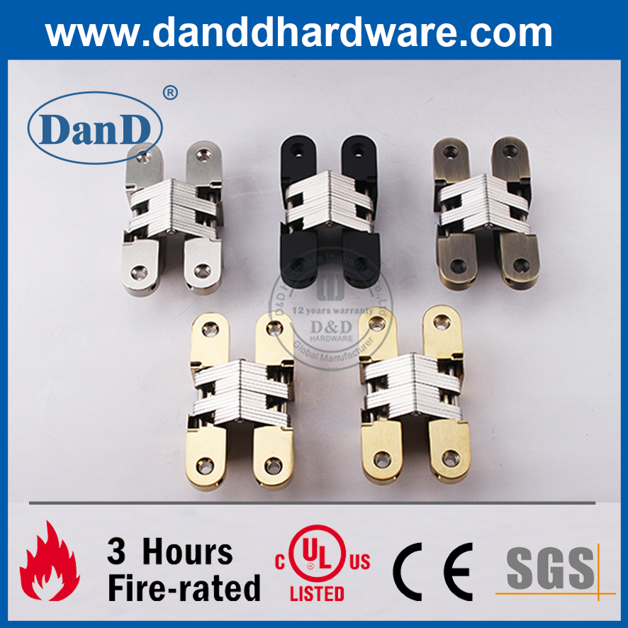 Charnière de porte dissimulée en acier inoxydable de haute qualité pour la porte du bois - DDCH007-G15