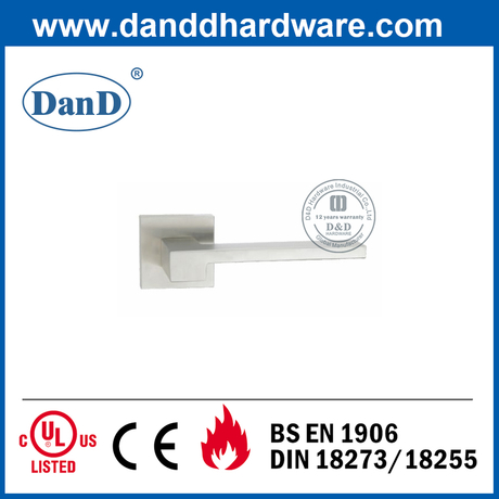 Poignée de porte de levier rose SUS304 carré pour porte avant-DDSH037