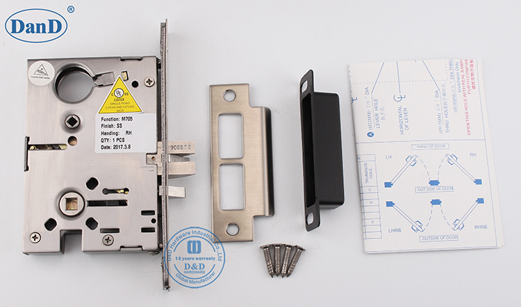 Lock-d de la classe de porte en m&eacute;tal et quincaillerie D