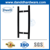 Poignée de porte commerciale en acier inoxydable Poil de porte en verre noir DDPH001