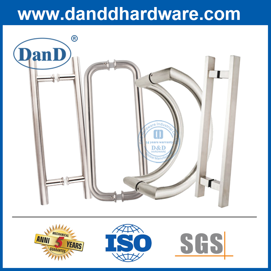 Hardware en verre en acier inoxydable grande poignée de porte en verre avec fournisseur de serrure-DDPH040