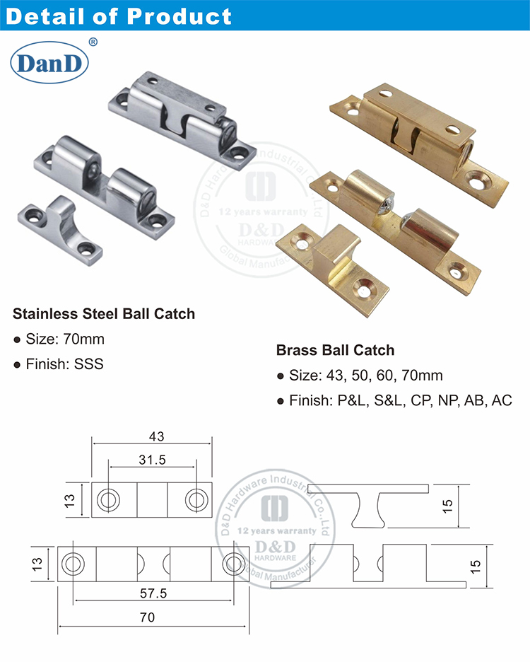 Hardware Catch-D et D Ball