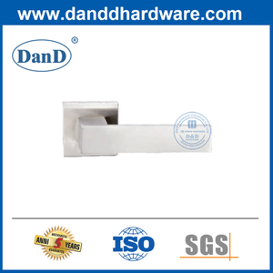 Hardware de porte intérieure en acier inoxydable Square Solid Lever Porte Porte-DDSH057