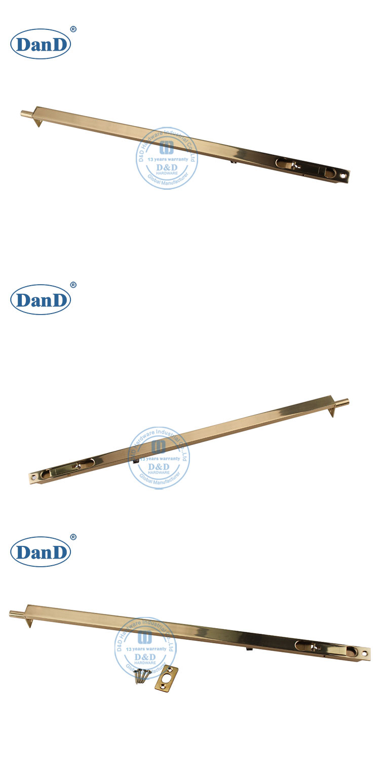 Boulon &agrave; chasse d'eau pour la porte en bois