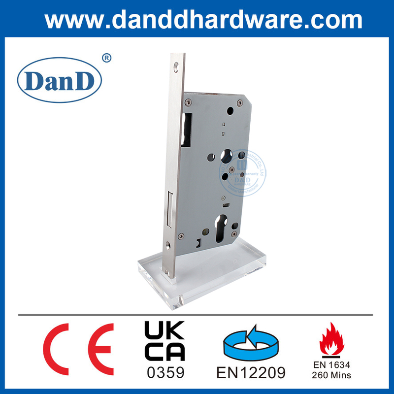 Certificat CE EN12209 Fire Classé SS304 Mortise Dead Bolt Lock pour Fire Door-DDML013-6072