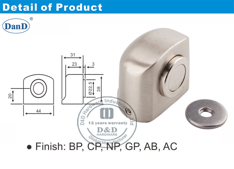 Arr&ecirc;t de porte mont&eacute;e au sol