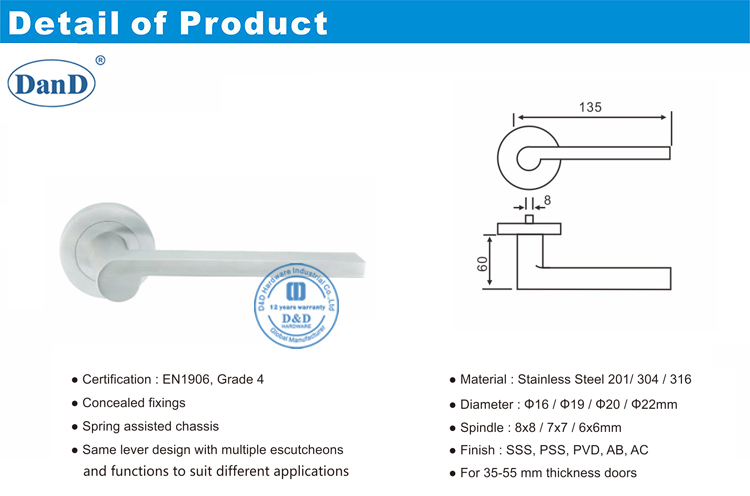 Poign&eacute;es de porte commerciale-D et D mat&eacute;riel D et D