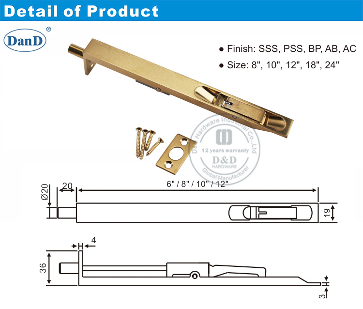 Colorant en laiton de la porte &agrave; chasse d'eau et de la quincaillerie D