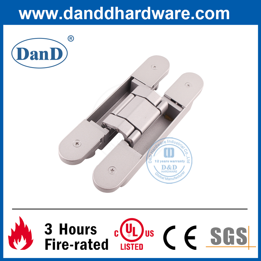 Alliage zinc lourd 3d Horte de porte dissimulée pour les portes intérieures-ddch008-g80
