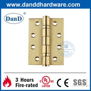 Acier inoxydable 304 Golden Full Mortise Fire Door Hinge-DDSSS001-4X3X3