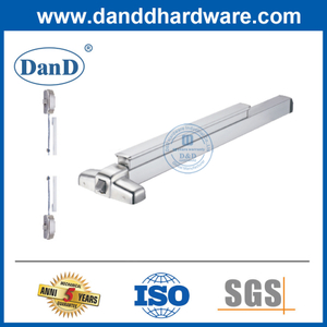 Quincaillerie de porte de sortie commerciale en acier inoxydable et en aluminium à 3 points de verrouillage panique bar-ddpd307