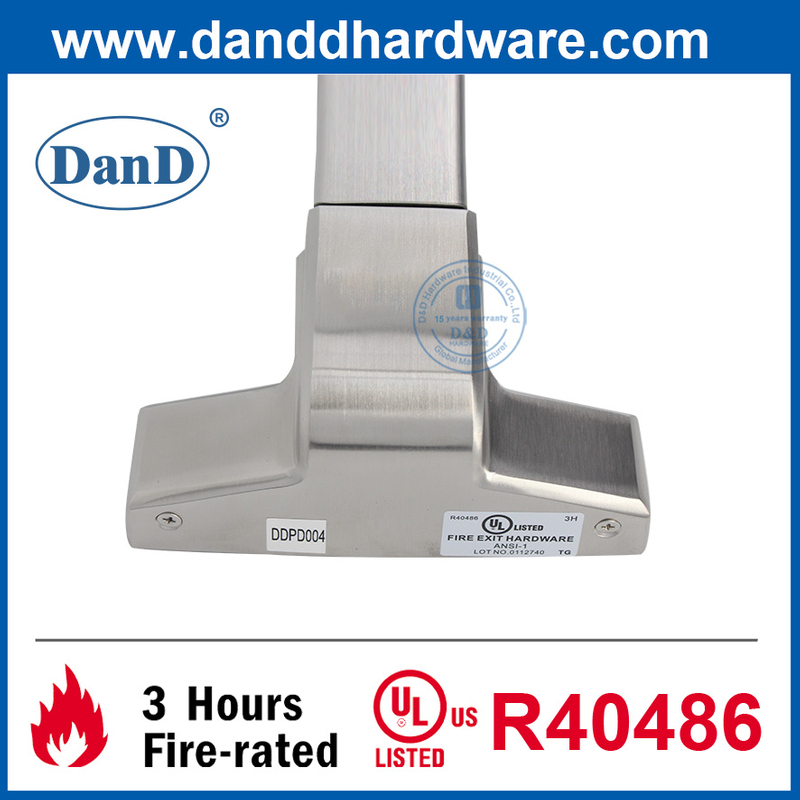 Panique Poussière de verrouillage de la barre avec panique matériel en acier inoxydable Panique de sortie DDPD004