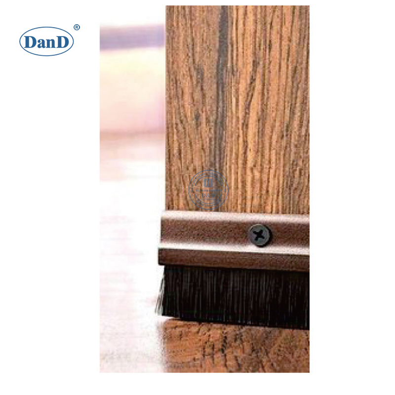 Drop joints en nylon Brosse de brosse porte d'entrée inférieur de la porte coulissante de la porte coulissante du fond du fond DDBS004