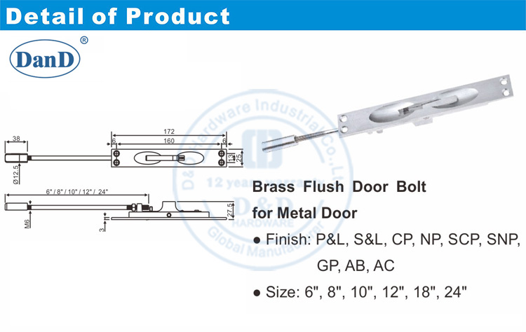 Spring Slide Bolt-D et D